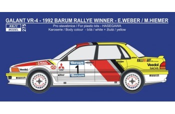 Decal – Mitsubishi Galant - 1992 Barum rallye winner - Weber / Hiemer